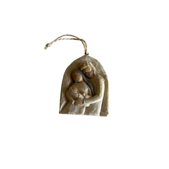 Willow Tree Holy Family Ornament 2003 Susan Lordi Hand-Carved Look Demdaco - Picture 1 of 4